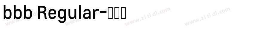 bbb Regular字体转换